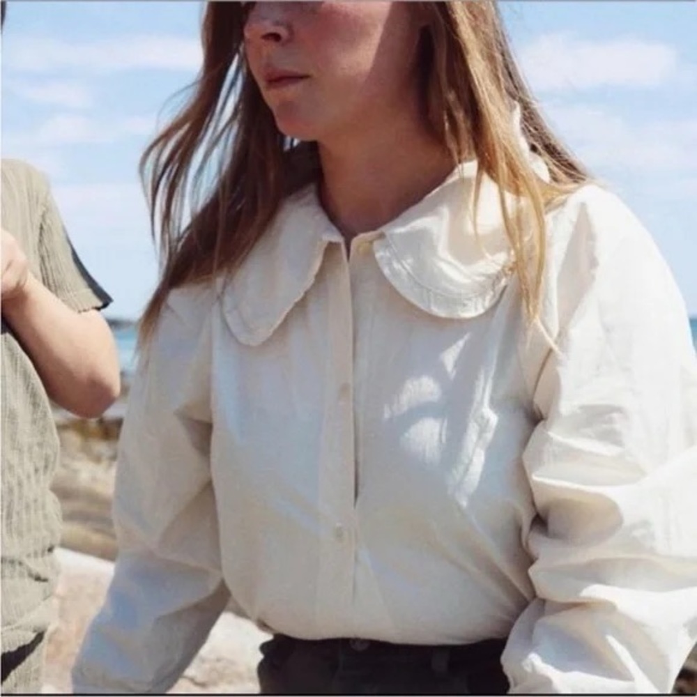 Rudy Jude Cream Button-Up Blouse